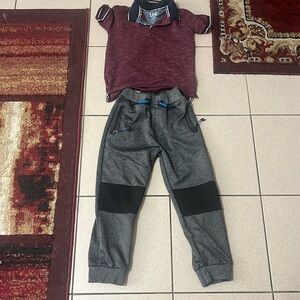 Shirt and sweat pants combo for little ones